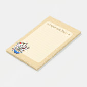 Glückskatze-Ramen Post-it Klebezettel (angewinkelt)