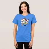 Glückskatze Ramen Tri-Blend Shirt (Vorderseite voll)