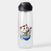Glückskatze Ramen Trinkflasche (Rückseite)