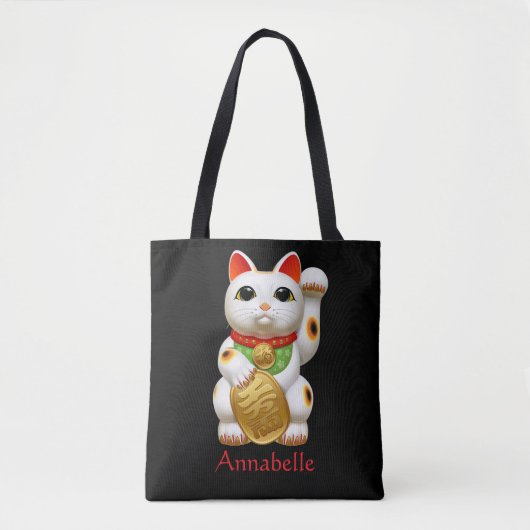 Glückskatze Tasche (Vorderseite)