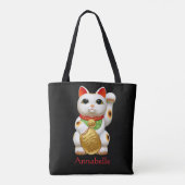 Glückskatze Tasche (Rückseite)
