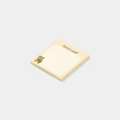 Glückskatze - Viel Glück Post-it Klebezettel (angewinkelt)
