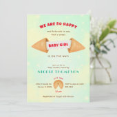 Glückskeks Es ist Niedliche Duschsprinkle für ein  Einladung (Stehend Vorderseite)