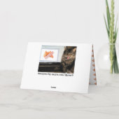 Glückskeks gegen Geburtstags-Kuchen Karte (Rückseite)