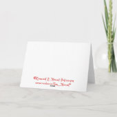 Glückskeks-Glückwünsche Karte (Rückseite)