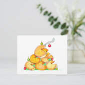 Glückskeks-Weihnachtsbaum Einladung (Stehend Vorderseite)