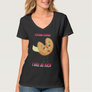 Glückskeks werde ich reichhaltiges Sprichwort T-Shirt
