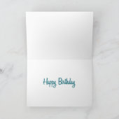 Glückskerze zum Geburtstag Karte (Innenseite)