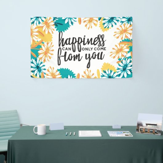 Glückskizzen mit Blume Muster Banner (Messeveranstaltung)