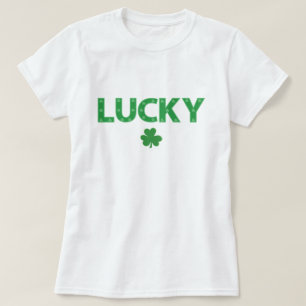 Glücksklee bearbeitbare Farbe St. Patrick's Day T-Shirt