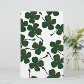 Glücksklee Briefpapier (Stehend Vorderseite)