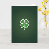 Glücksklee Einfache Grüne Karte (Gelbe Blume)