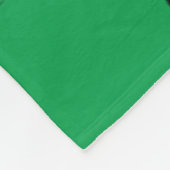 Glücksklee-Fleece-Decke von Lucky Hearts Fleecedecke (Ecke)