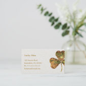 Glücksklee| Flora Visitenkarte (Stehend Vorderseite)