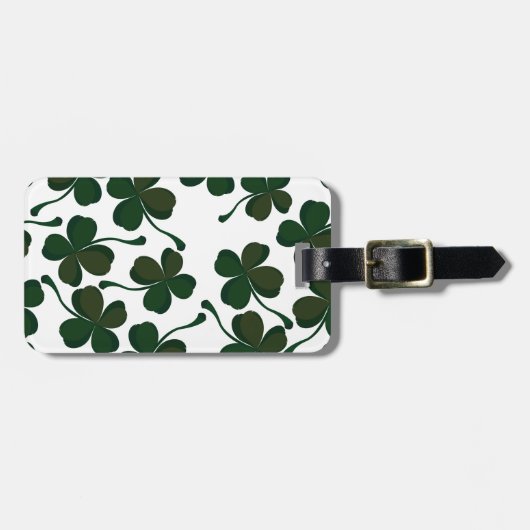 Glücksklee Gepäckanhänger (Vorderseite horizontal)
