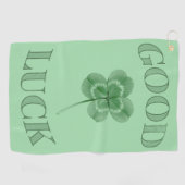 Glücksklee golfhandtuch (Horizontal)