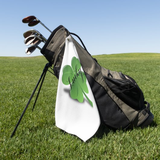 Glücksklee Golfhandtuch (Gras)