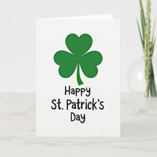 Glücksklee-Grußkarte zum St. Patrick's Day von Gre Karte