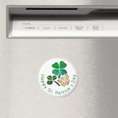 Glücksklee Happy St. Patrick`s Tag Magnet (In Situ (Geschirrspüler))