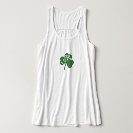 Glücksklee Saint Patrick Sweatshirt Tank Top (Design Vorderseite)