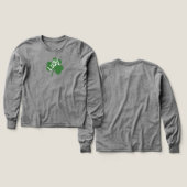 Glücksklee Saint Patrick's Sweatshirt (Design Vorder- & Rückseite)