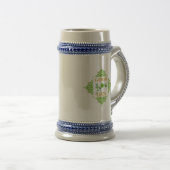 Glücksklee-Schamrock-Elegantes-Kaffeetasse Bierglas (VorderseiteRechts)