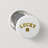 Glücksklee St. Patrick Button (Vorne & Hinten)