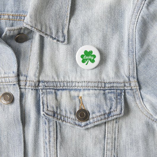 Glücksklee St. Patrick's Day Button (Beispiel)