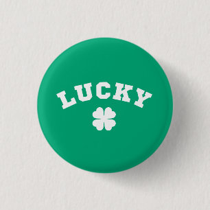 Glücksklee St. Patricks Day Button