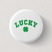 Glücksklee St. Patrick's Day Button (Vorderseite)