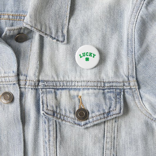 Glücksklee St. Patrick's Day Button (Beispiel)