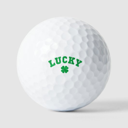 Glücksklee St. Patrick's Day Golfball (Vorderseite)
