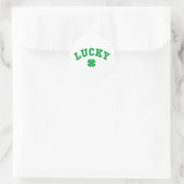 Glücksklee St. Patrick's Day Runder Aufkleber (Tasche)