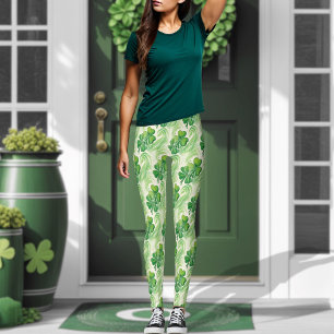 Glücksklee Vier-Blatt-Kleeblatt St. Patrick's Day Leggings