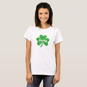 Glückskleeblatt St. Patricks Tag T-Shirt (Vorne ganz)