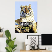 Glückskurse Alles fängt in Ihrem Kopf an Poster (Heimbüro)