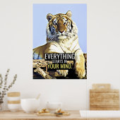 Glückskurse Alles fängt in Ihrem Kopf an Poster (Küche)