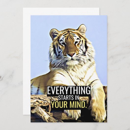 Glückskurse Alles fängt in Ihrem Kopf an Save The Date (Vorne/Hinten)