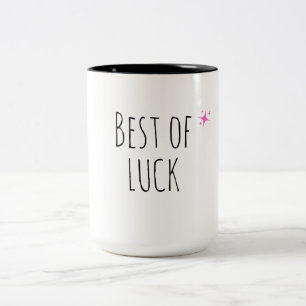 Glücksmug Süßer minimalistischer Glückskaffee Zweifarbige Tasse