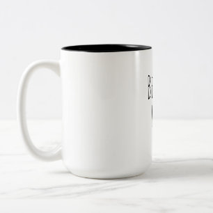 Glücksmug   Süßer minimalistischer Glückskaffee Zweifarbige Tasse