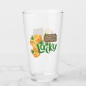 Glücksmünzen-Glas-Tasse Glas (Rückseite)