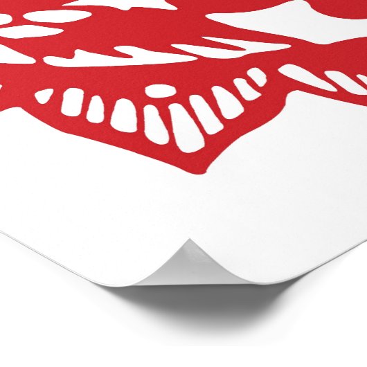 Glücksmuster stehen für doppeltes Glück Poster (Ecke)