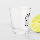 Glückspapier Schnapsglas (Links)