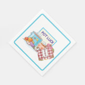 Glückspapier serviette (Ecke)