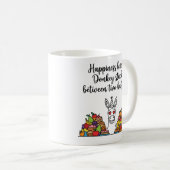 Glückspegel: Esel zwischen zwei Buffets eingeklemm Kaffeetasse (VorderseiteRechts)