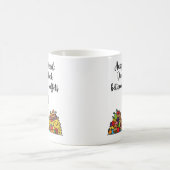 Glückspegel: Esel zwischen zwei Buffets eingeklemm Kaffeetasse (Mittel)
