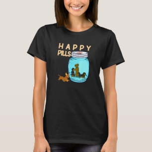 Glückspillen Hunde Retriever Hund Mama Wiener Houn T-Shirt