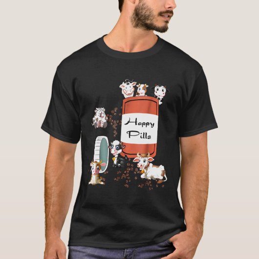 Glückspillen Kuh T-Shirt (Vorderseite)