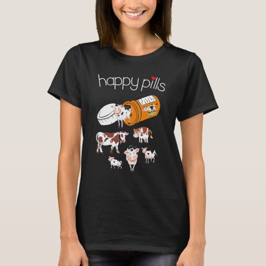 Glückspillen-Kuh T-Shirt (Vorderseite)