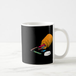 Glückspillen Skateboard Lustiger Skater Liebt Skat Kaffeetasse